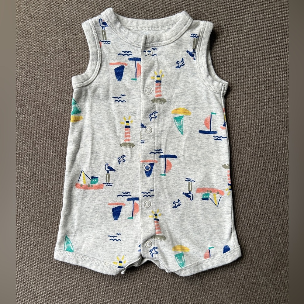 Carter’s Boy’s Sailboat Print Romper